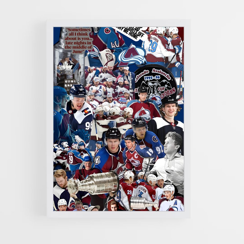 Poster La Force des Avalanche – affiche Hockey sur glace (vue 3)